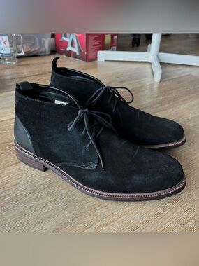 Blondo Konor Waterproof Chukka Boots Black Suede Men’s Shoes Size 11 M